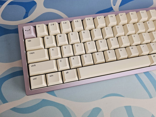 [in stock] zoom65 v3 + melon milk switches + osume nemui keycaps